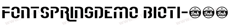 FONTSPRINGDEMO Bioti字体转换